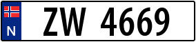 Trailer License Plate